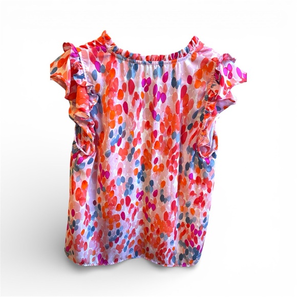 1. State Colorful Ruffled Blouse - Picture 5 of 5